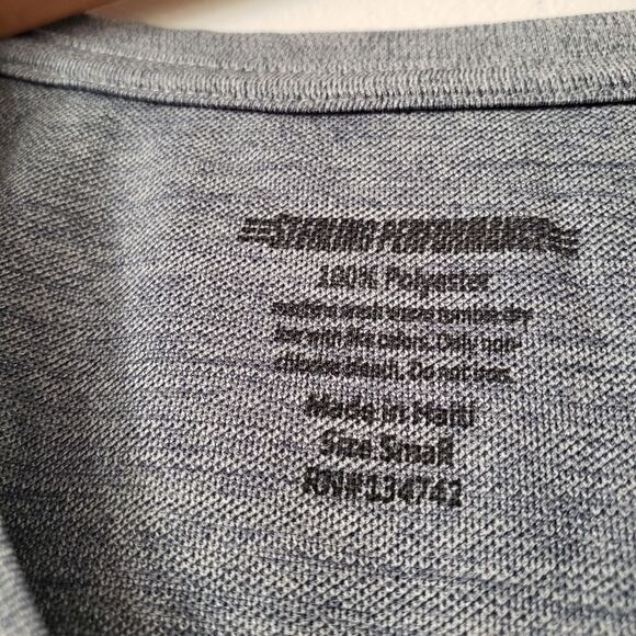 Sterling Performance Active Tee V-neck Heather Blue/Gray S - Picture 2 of 5
